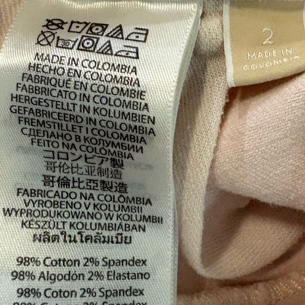 Michael Kors Women’s Light Pink Skinny Denim Pants Size 2 - Picture 7 of 7
